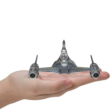 Star Wars Micro Galaxy Squadron The Mandalorian's N-1 Starfighter -13cm Starfighter Class Vehicle with 3cm Micro Figure Accessory