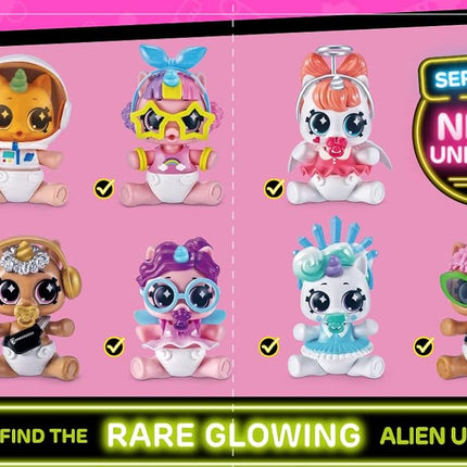 5 Surprise Unicorn Squad Series 6 Newborn Unicorn Glow Squad Mystery Collectible Capsule (2 Pack)