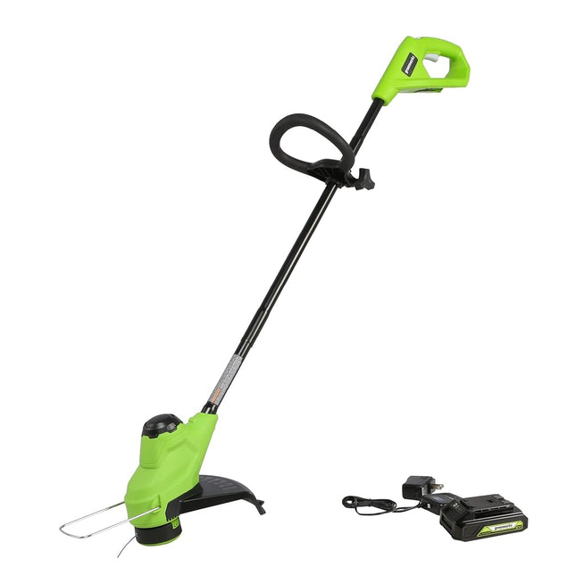 Greenworks 24V 10" Cordless TORQDRIVE� String Trimmer, 2.0Ah Battery and Charger Included