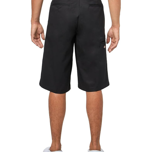 Dickies Mens Loose Fit Multi-use Pocket Work Shorts, Black, 42 Regular