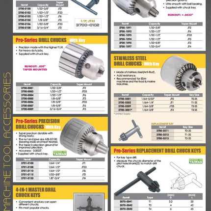 HHIP 3700-0123 Drill Chuck Arbor, MT5 to Jt3