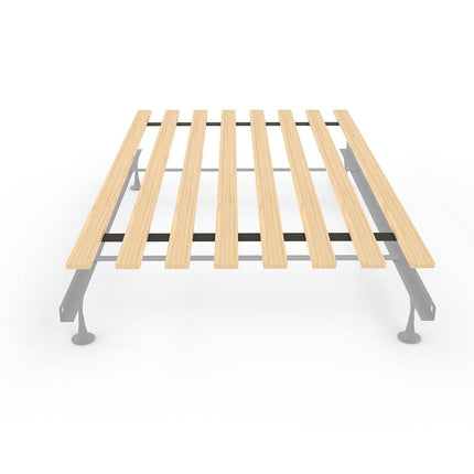 Greaton, Planche/Lattes Bunkie en Bois de Soutien de Matelas Vertical Robuste de 0,75 Pouce avec Housse, Twin XL, Gris