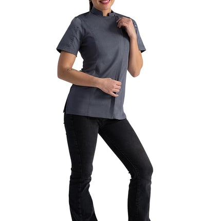 Chef Works Women's Springfield Chef Coat, Bright Blue, L