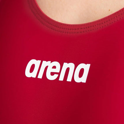 ARENA Powerskin ST Next One Piece Women's Swimsuit, FINA Approved Tech Suit, Women's Recycled Fabric Swimsuit, Women's Lined One Piece Swimsuit with Reinforced Shoulder Straps Red