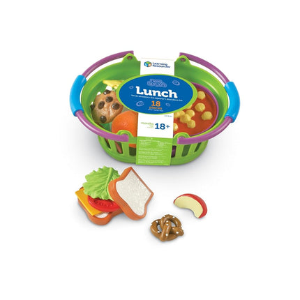 Learning Resources New Sprouts Play Food Lunch Basket , Pretend Play Toy for Toddlers, Preschool Learning Toys, Kitchen Play Toys for Kids