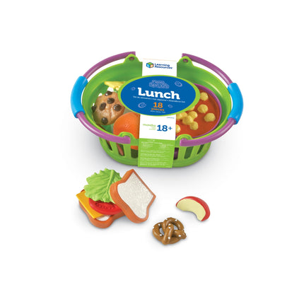 Learning Resources New Sprouts Play Food Lunch Basket , Pretend Play Toy for Toddlers, Preschool Learning Toys, Kitchen Play Toys for Kids