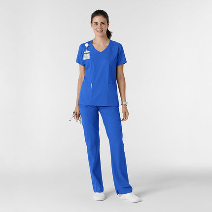 Wink Stovepipe Women's High Low Hem Trousers, Royal, Small Petite
