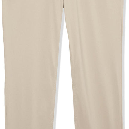 IZOD Boys' School Uniform Twill Pants, Flat Front 