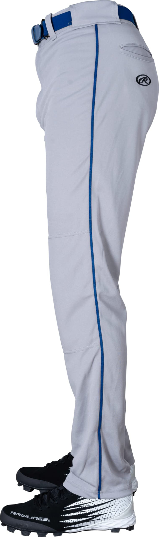 Pantalon de baseball Rawlings semi-ajusté pleine longueur | Passepoilé | Tailles adultes | Plusieurs couleurs