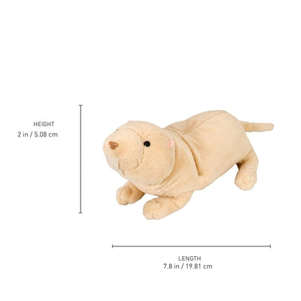 Wild Republic 12295 cuddlekins-mini naked mole rat 8" Stuffed Animal Plush Toy,Black