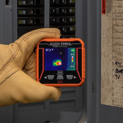 Rechargeable Thermal Imager, Over 10,000 Pixels with Three Color Pallettes and High and Low Temperature Points, Klein Tools TI250