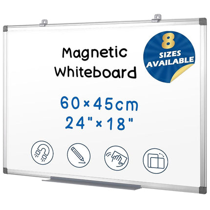 SWANCROWN Whiteboard 60x45 cm, Magnetic Whiteboard