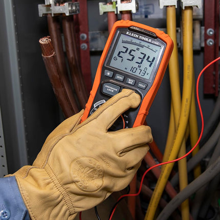 Megohmmeter, Insulation Resistance Tester Multimeter, 4000 Megohm Resistance, 125V/250V/500V/1000V Test Voltage, Klein Tools ET600