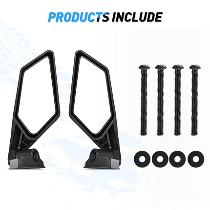 Nilight UTV Side Mirrors X3 Rear View Mirror Compatible with 2016 2017 2018 2019 2020 2021 2022 2023 Can Am Maverick X3 Turbo/DS MR RS Turbo R / X3 Max/ 1000