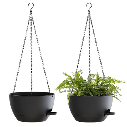 SQKH 10 Inch Hanging Baskets 2 PC with Chains, Sel