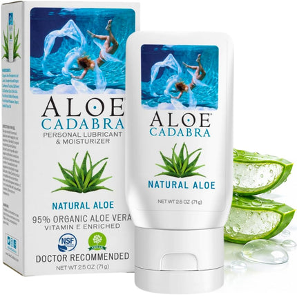 Aloe Cadabra Organic Lubricant, Natural, 2.5 Ounce