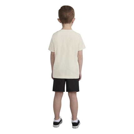 Hurley Boys' Soft Basic Cloud Slub T-Shirt, Bone, 4T