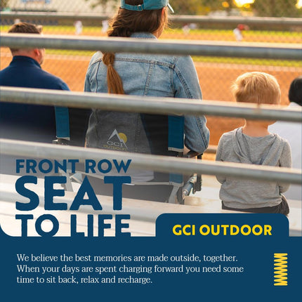 GCI Outdoor Big Comfort Stadium Chair with Armrests