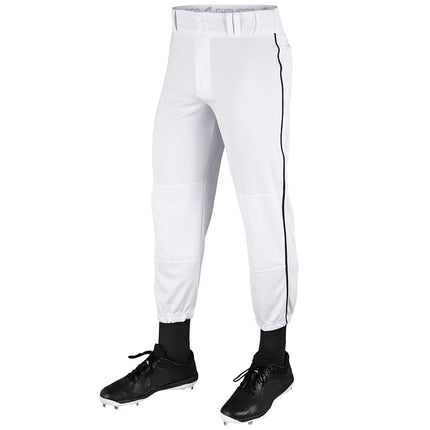 CHAMPRO Traditional Fit Triple Crown Classic Baseball Pants with Contrast-Color Braid Piping and Reinforced Sliding Areas - Small