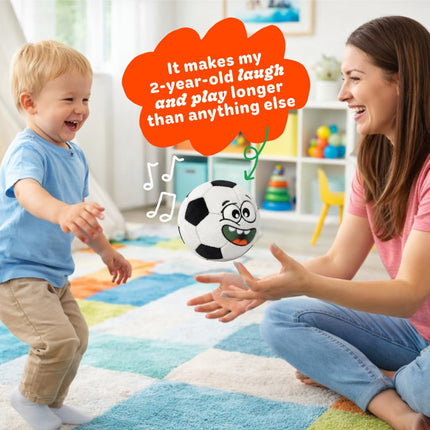 Move2Play, juguete interactivo hilarante con música y efectos de sonido | Regalo de cumpleaños para niños y niñas | Pelota para niños pequeños y bebés | Interior/Exterior | Edad 6, 9, 12+ meses | 1, 2, 3+ años (fútbol americano)