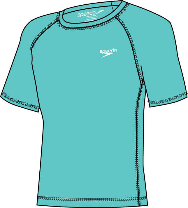 Speedo Unisex's Uv Swim Shirt Short-Sleeve Fit Eas