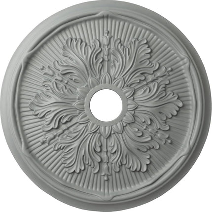 Ekena CM23LU 23 3/4" OD ID x 1 7/8" P Luton Leaf Ceiling Medallion (Fits Canopies up to 3 5/8"), Primed