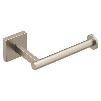 Moen BP1808BN Soporte para papel higiénico de un solo poste Triva, níquel cepillado (BN)
