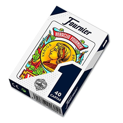 FOURNIER-no1 40 Spanish Card Deck, Blue/Red, (20984)