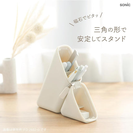 Sonic FD-2652-P Ecsta Slim Portable Pen Holder, Pink