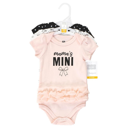 Hudson Baby Bodysuits de algodón unisex para bebé, Mama's Mini Bows, 9-12 meses, Mama's Mini Bows, 9-12 meses