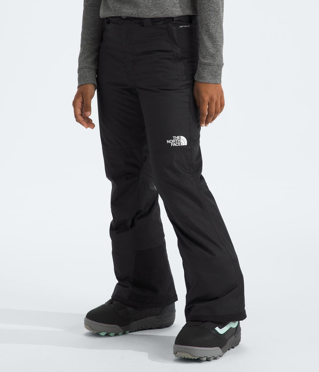 The North Face Girls' Freedom Insulated Pant | Waterproof Snow Pants for Ski & Snowboard, Ankle Gaiters, Adjustable Waist, TNF Black, XX-Large
