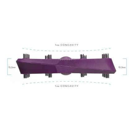 Crankbrothers Stamp 1 Version 2 MTB Pedal, Small Purple