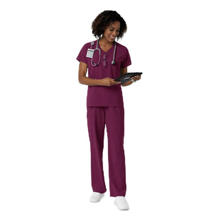 WonderWink Women's Plus-Size Wonderwork V-Neck Scr