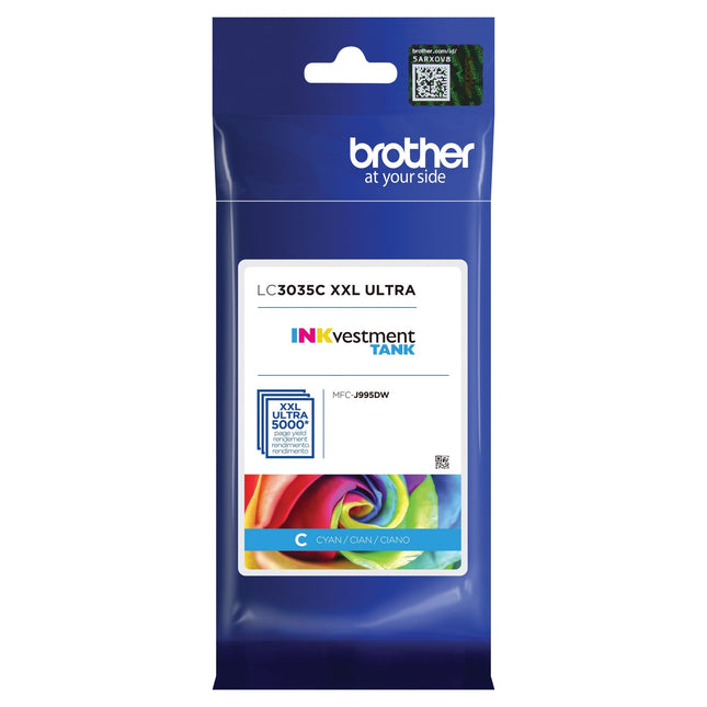 Cartucho de tinta original BROTHER LC3035C Cian 1 unidad