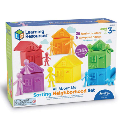 Learning Resources All About Me Sorting Neighborhood, Ages 3+, Toddler Montessori Toy, Develops Social Emotional & Sorting Skills