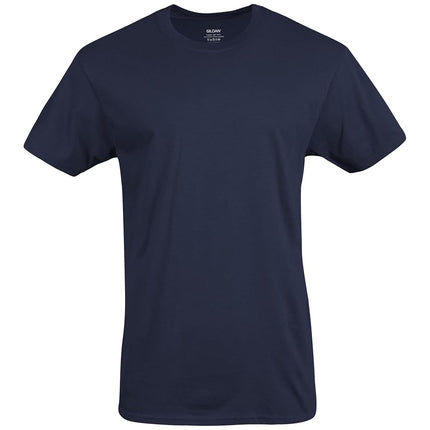 Gildan Men's Crew T-Shirts, Multipack, Style G1100 Underwear, Navy/Heather Navy/Indigo Blue (5-Pack), XXL (Pack of 5)