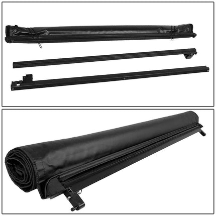 DNA Motoring TTC-RU-006 Soft Vinyl Roll-Up Tonneau Cover Compatible with 2004-2014 F150 6.5Ft Fleetside Bed