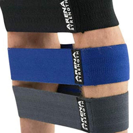 Arena Strength Fabric Booty Bands: Fabric Resistance Bands for Legs and Butt: 3 Pack Set. Perfect Workout Hip Band Resistance. Workout Program and Carry Case Included…