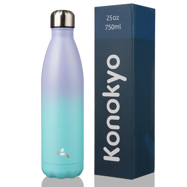 Konokyo Insulated Water Bottles,25oz Double Wall S