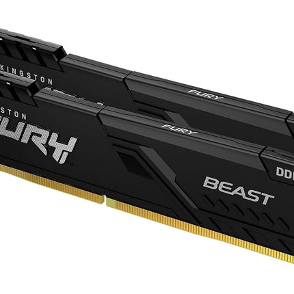 Kingston FURY Beast 16GB (2x8GB) 3200MHz DDR4 CL16 Desktop Memory Kit of 2 KF432C16BBK2/16