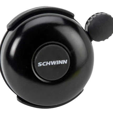 Schwinn Classic Black Bike Bell, Bicycle Accessories, Kids and Adult Bikes, Easy Installation, Loud Ringing Sound