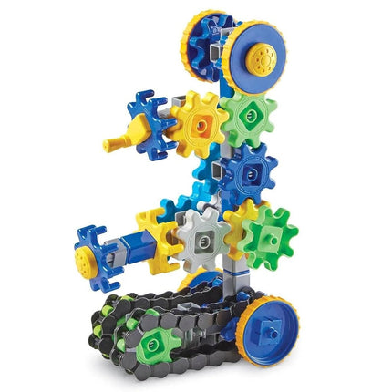 Learning Resources Gears Gears Gears Treadmobiles, STEM, Building Set, 108 Pieces, Ages 5+,Multicolor,Medium