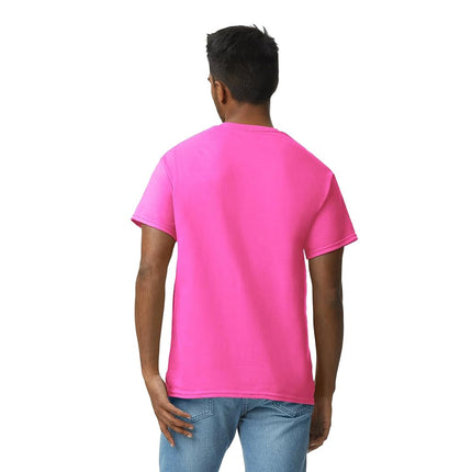 Gildan Men's Ultra Cotton T-Shirt, Style G2000, Multipack, Safety Pink (3-Pack), XXL (Pack of 3)
