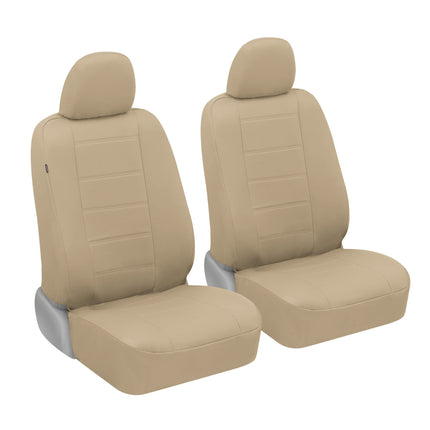 Motor Trend SC-4930-BG Beige PU Leather Seat Cover