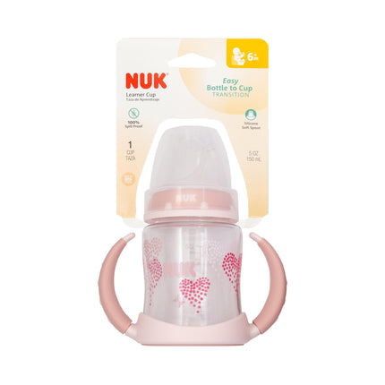 Vaso NUK Small Learner de Tritán, 147 ml, más de 6 meses – Sin BPA, Vaso Antiderrames
