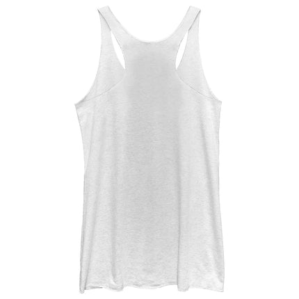STAR WARS Bright R2d2 Women's Racerback Tank Top, White Heather, Small