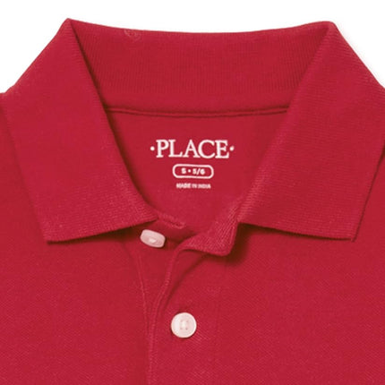 The Children's Place Boys Uniform Pique Polo 5-Pack, CLASSICRED, Classicred, 10-12 Years