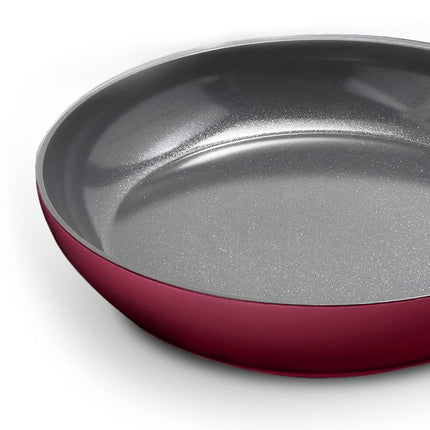 GreenPan SmartShape Healthy Ceramic Nonstick, 6 Piece Cookware Pots and Pans Set, PFAS-Free, Dishwasher Safe, Red