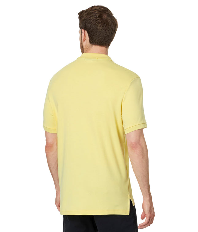 Polo para hombre U.S. Polo Assn. de manga corta interlock liso, amarillo California, talla M