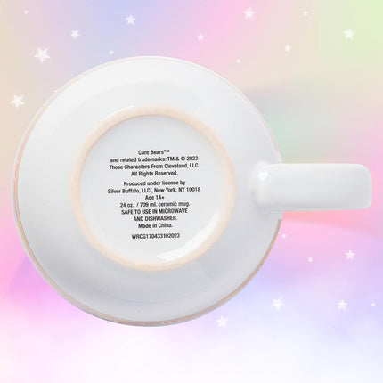 Silver Buffalo Care Bears Pattern Ceramic Soup Mug, 24 Ounces